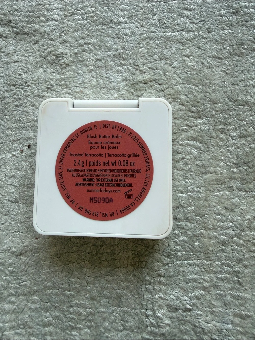 Summer fridays blush butter balm shade toasted terracotta